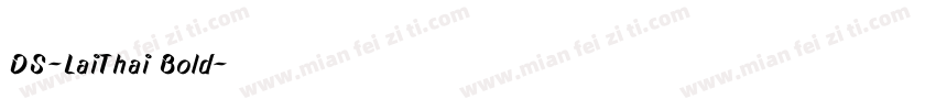DS-LaiThai Bold字体转换